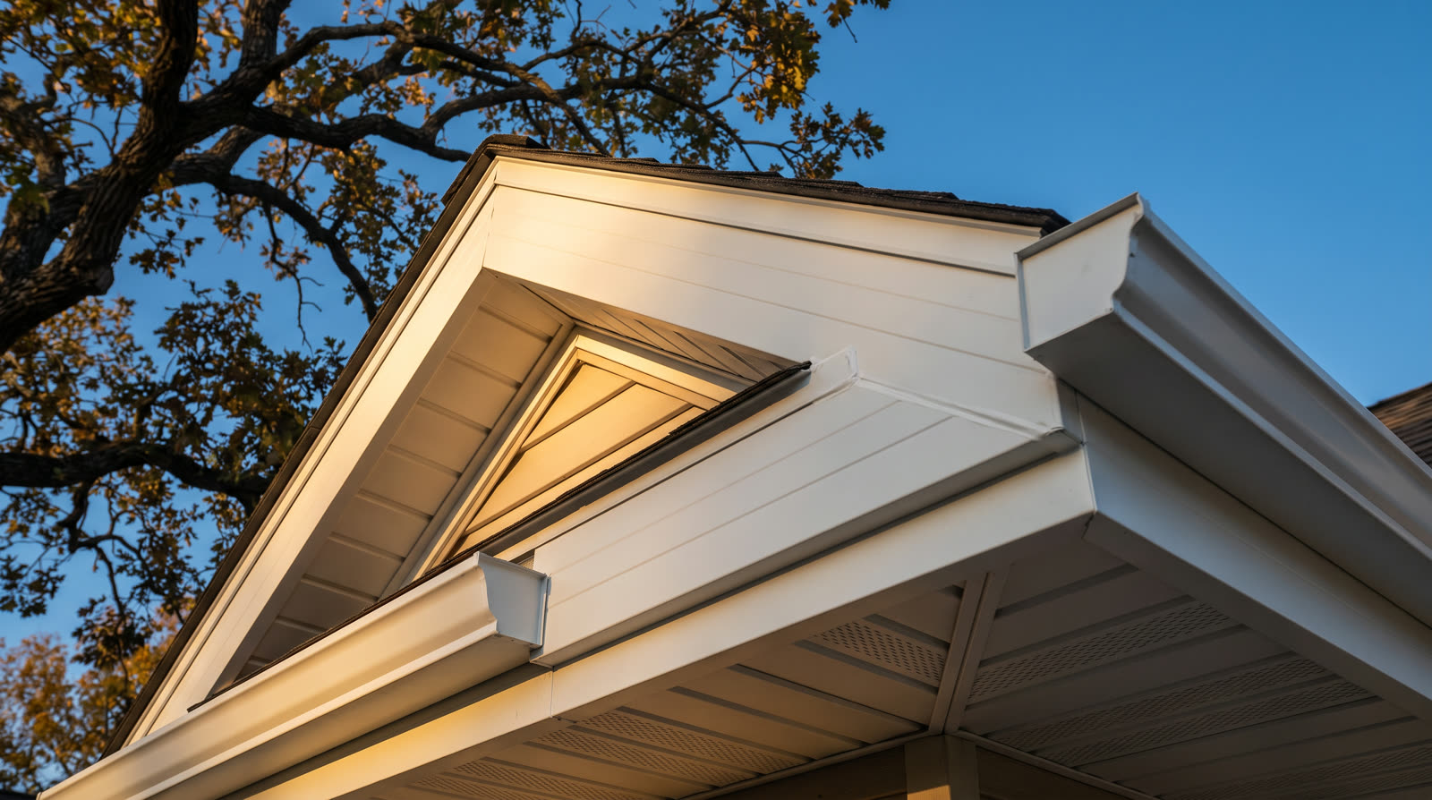 Fascia and soffit detail